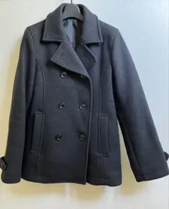 イーストボーイ　VENUS　ピーコート　アンゴラ混　9号　黒　灰色　ダブルボタン