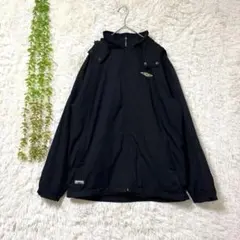 E027激レア90s UMBROナイロンジャケット黄色刺繍　ロゴ Lのサムネイル
