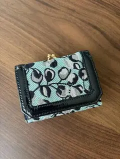 キャセリーニ 二つ折り財布　ネイビーブルー ラメ刺繍のサムネイル