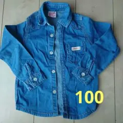 キッズ　デニムシャツ　100