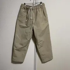 WED STORE Yuan 1タック コットンナイロン イージーパンツ