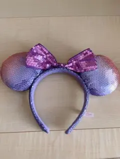 ディズニー　スパンコール ミニーちゃん　カチューシャ