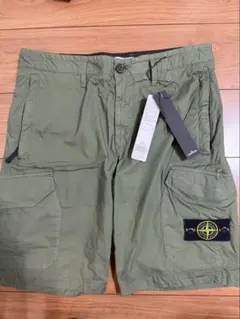 【鑑定済】stone  ハーフパンツ M W29 カーキ オリーブ 鑑定済】stone island ハーフパンツ M W29 カーキ オリーブ - メルカリ