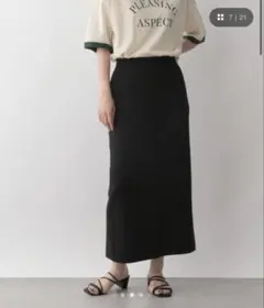 ニットタイトスカート　ブラック　LOWRYS FARMのサムネイル