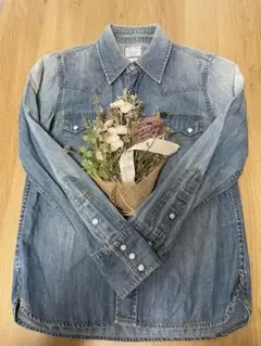 Lee デニムシャツ　Mサイズ　ライトブルー