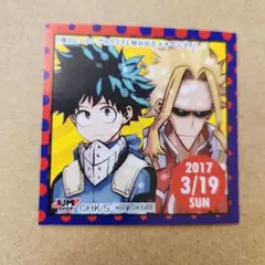 緑谷出久&オールマイト　365日ステッカー　ヒロアカ　ジャンプショップ