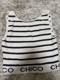 Chico ボーダーロゴタンクトップ 即日発送！