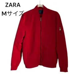 ZARA MAN ザラ　MA-1 ジャケット　ブルゾン　レッド　Mサイズ　無地