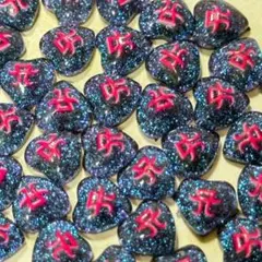 浜崎あゆみ Aマーク ブラック クリア ネイルパーツ 【スプーン1杯分 】