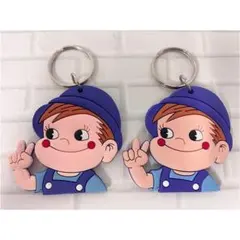 ミルキー ペコちゃん キーホルダー ２個セット 可愛いデザイン ♡