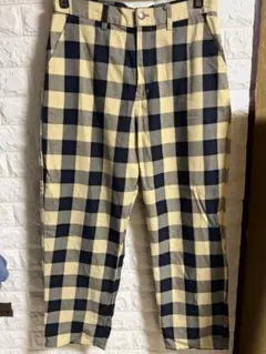 チェック柄カジュアルパンツ
