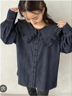 jumelle デニムビックカラーブラウスのサムネイル
