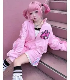 dinoworks paris hoodie elleteresa つかさ ピンク dinoworks パーカー エルテレサ paris hoodie - メルカリ