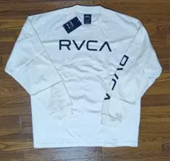 RVCA 長袖Tシャツ ホワイト Sサイズ（L相当）のサムネイル