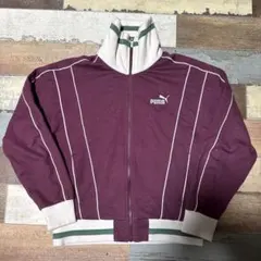 Puma セットアップSサイズバーガンディ ジップアップトラックジャケット
