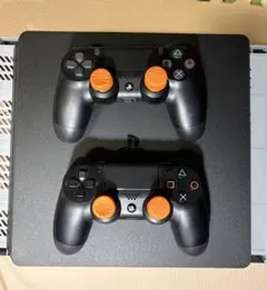 PlayStation4 本体 コントローラー2個付き 縦置き冷却スタンド