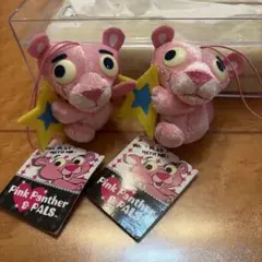 ピンクパンサー ぬいぐるみキーホルダー 2個セット