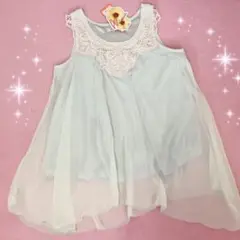 ☆Rojitaロジータ☆襟レース付き☆ノースリーブシフォンチュニック☆新品のサムネイル