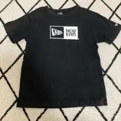 NEW ERA Tシャツ ブラック ボックスロゴ