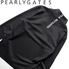 Pearly Gates パーリーゲイツ　モックネック　ロゴ　長袖シャツ　メンズ