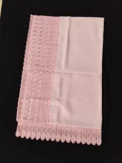 未使用　着物ショール　高級レース使用　ピンク