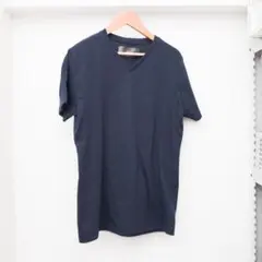 【美品】wjk ネイビー Vネック Tシャツ M