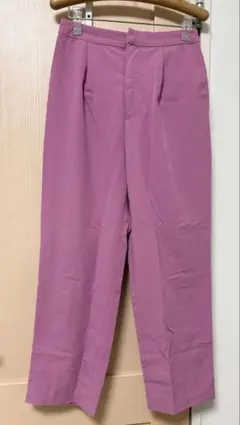 Ungrid ハイウエストタックテーパードパンツ（ピンク）