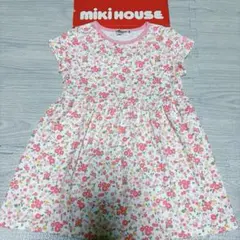 S*.様 MIKI HOUSE 花柄 半袖ワンピース 100