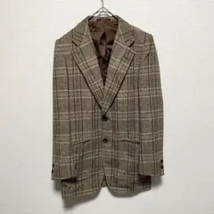 D’URBAN × PIATTELLI ウール テーラードジャケット ブラウン