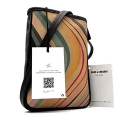 未使用保管品 ポールスミス ショルダーバッグ レザー マルチストライプ ボルドー