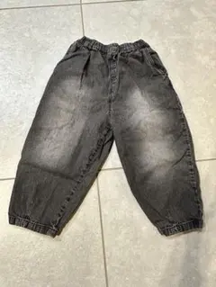 MARKEY'S デニムバレルパンツ ブラック　120cm