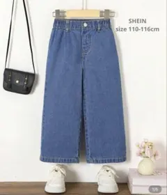 SHEIN ワイドデニム ストレートデニム