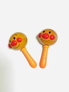 希少品⭐️アンパンマン マラカス 知育玩具 楽器 おもちゃ 2個セット