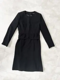 東京ソワール ブラックフォーマル ワンピーススーツ 7号