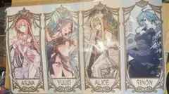 混沌の女神様 ミュシャ　プレイマット　SAO　アスナ　ユウキ　アリス　シノン