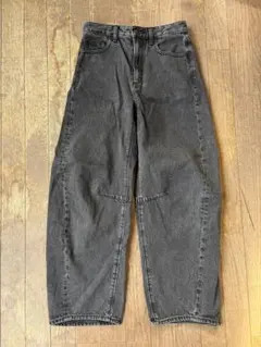 GU バレルレッグジーンズ S