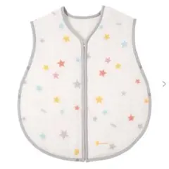 MIKIHOUSE 星柄6重ガーゼスリーパー　ミキハウス