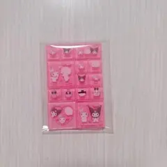 サンリオ　トレーディングミニタイルシール マイメロ　クロミ　ピアノ