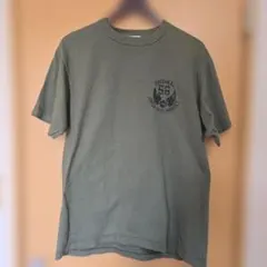 Acoustic　アコースティック　Tシャツ　カーキ　バックプリント　L