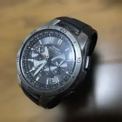 CASIOカシオ ウェーブセプター 電波ソーラー 腕時計 ブラック