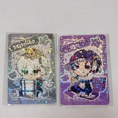 【匿名配送】ブルーロック 凪誠士郎 御影玲王 プレゼント ホログラムカード 2枚