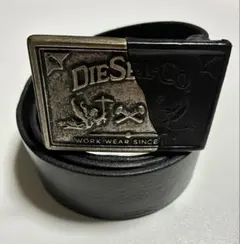 DIESEL 二色バックル レザーベルト