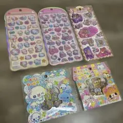 サンリオ ハローキティ コットンパフィーシール ウォーターシール おはじきシール