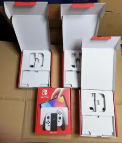[購入印なし] Switch 有機EL ホワイト 空箱 4箱 箱のみ 中敷あり