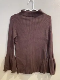 ナノユニバース　ブラウン　ニット