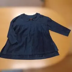 着物リメイク　藍染め　プルオーバーブラウス