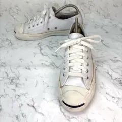 コンバース ジャックパーセル レザー 白 24cm