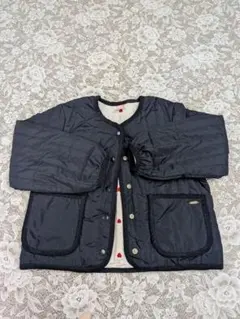 petit main キッズ ネイビー ジャケット ハート模様 120サイズ