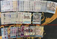 青紫ルフィデッキ　ワンピースカード　フラシ優勝デッキ　二重スリーブドン付 青紫ルフィデッキ ワンピースカード フラシ優勝デッキ 二重スリーブ
