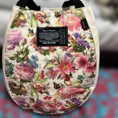 未使用❣️ハンドメイド❣️花柄キャンバストートバッグ❣️お買い得❣️